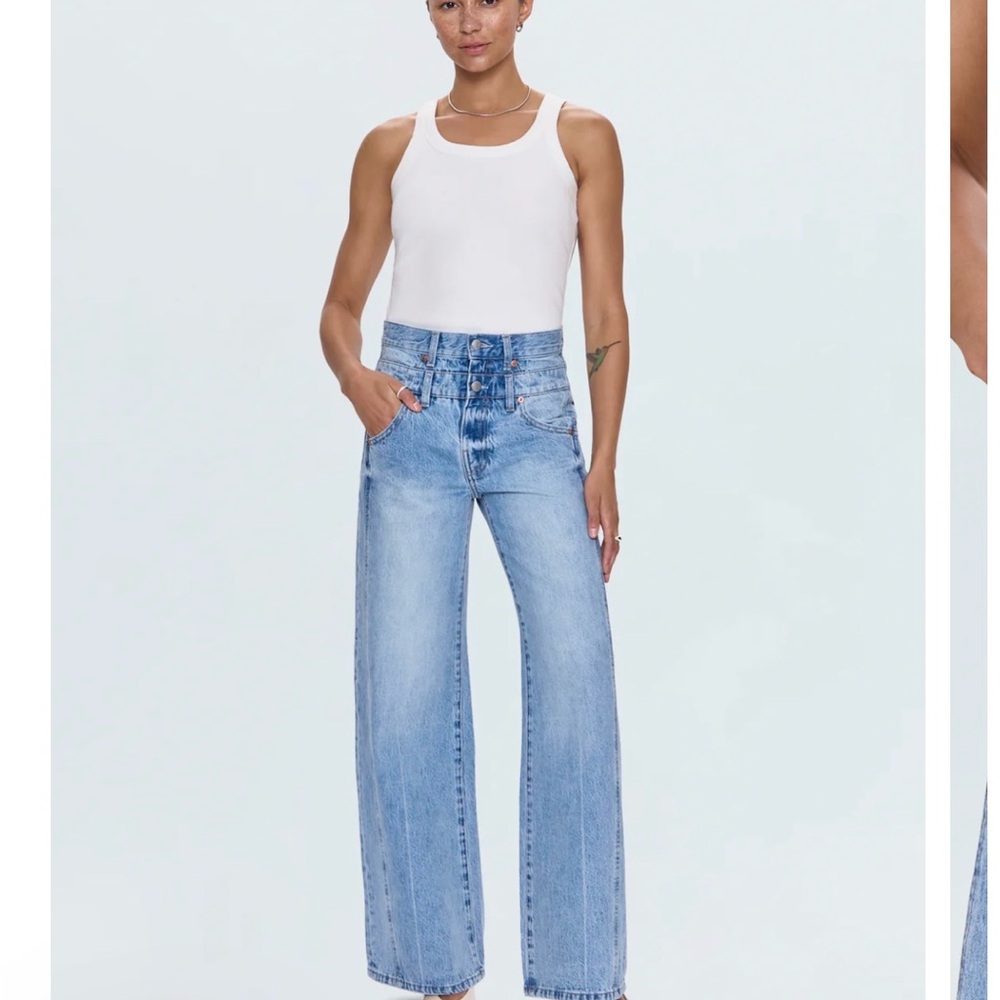 pistola Caleb high rise stacked waist Jean
